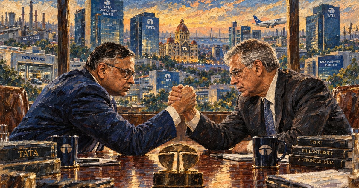 Tata Sons vs Tata Trusts: Why Chandrasekaran’s Reappointment Sparked a Governance Crisis